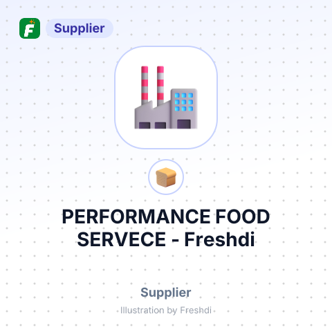 PERFORMANCE FOOD SERVECE – summary card, no photo uploaded yet