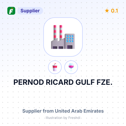PERNOD RICARD GULF FZE. – summary card, no photo uploaded yet