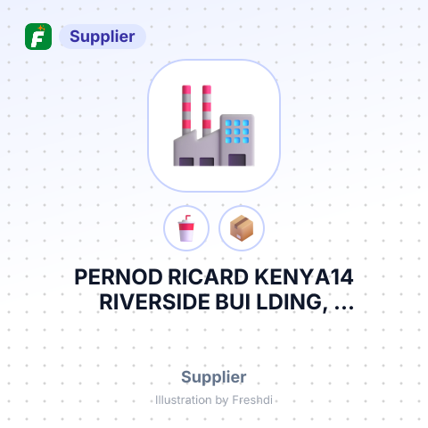 PERNOD RICARD KENYA14 RIVERSIDE BUI LDING, ARLINGTONSUITEPO BOX – summary card, no photo uploaded yet