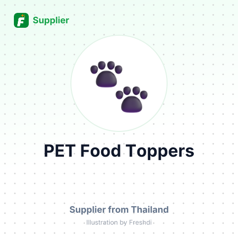 PET Food Toppers – summary card, no photo uploaded yet