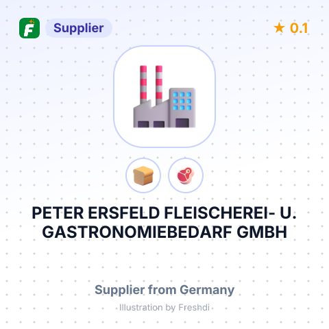 PETER ERSFELD FLEISCHEREI- U. GASTRONOMIEBEDARF GMBH – summary card, no photo uploaded yet