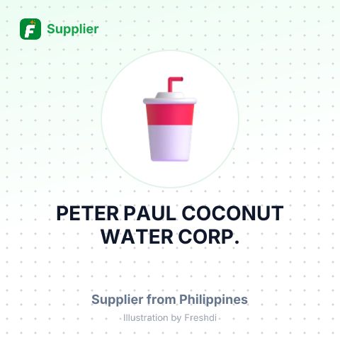 PETER PAUL COCONUT WATER CORP. – summary card, no photo uploaded yet