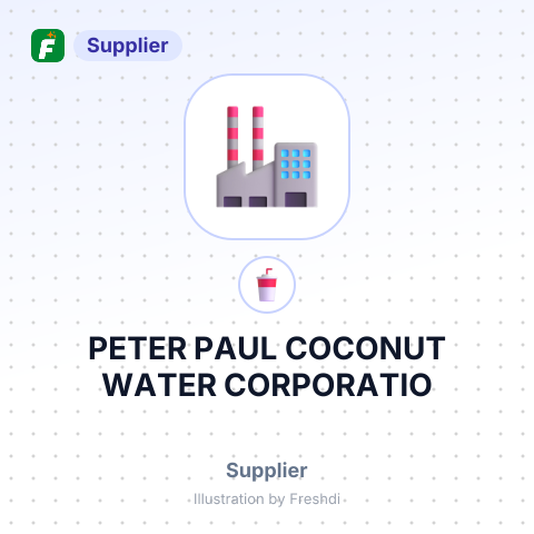 PETER PAUL COCONUT WATER CORPORATIO – summary card, no photo uploaded yet