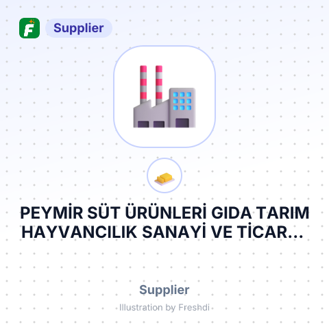 PEYMİR SÜT ÜRÜNLERİ GIDA TARIM HAYVANCILIK SANAYİ VE TİCARET ANONİM ŞİRKETİ – summary card, no photo uploaded yet
