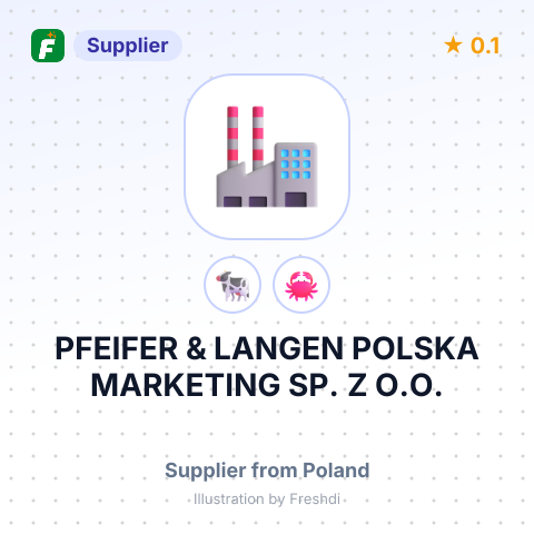 PFEIFER & LANGEN POLSKA MARKETING SP. Z O.O. – summary card, no photo uploaded yet