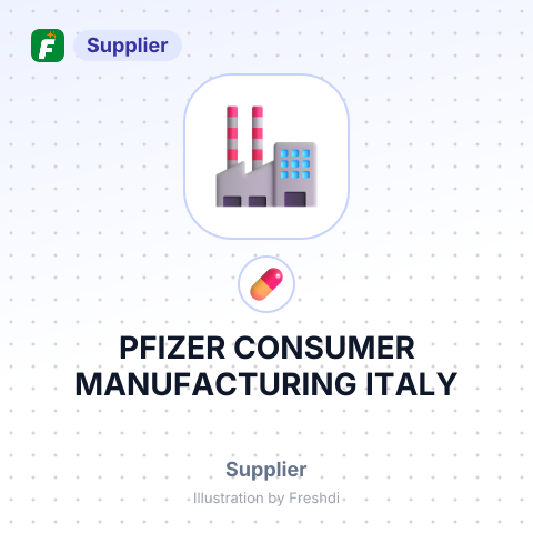PFIZER CONSUMER MANUFACTURING ITALY – summary card, no photo uploaded yet