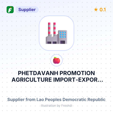 PHETDAVANH PROMOTION AGRICULTURE IMPORT-EXPORT SOLE CO., LTD. – summary card, no photo uploaded yet