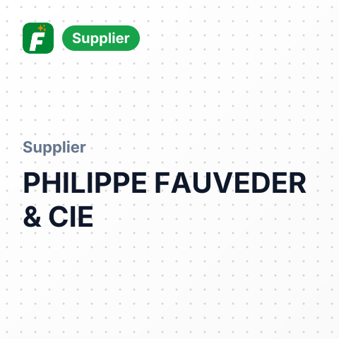 PHILIPPE FAUVEDER & CIE – summary card, no photo uploaded yet