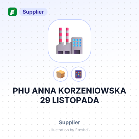 PHU ANNA KORZENIOWSKA 29 LISTOPADA – summary card, no photo uploaded yet