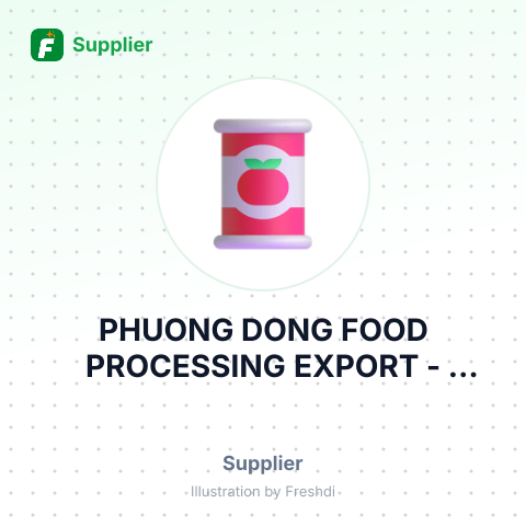 PHUONG DONG FOOD PROCESSING EXPORT – summary card, no photo uploaded yet