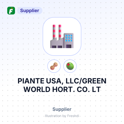 PIANTE USA, LLC/GREEN WORLD HORT. CO. LT – summary card, no photo uploaded yet