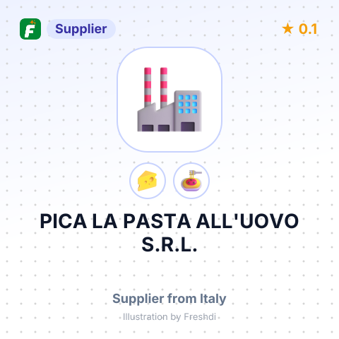 PICA LA PASTA ALL'UOVO S.R.L. – summary card, no photo uploaded yet
