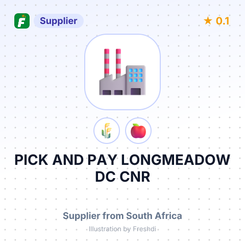PICK AND PAY LONGMEADOW DC CNR – summary card, no photo uploaded yet