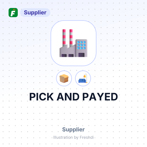 PICK AND PAYED – summary card, no photo uploaded yet