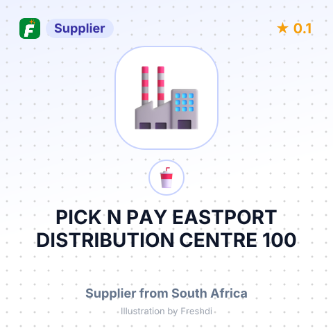 PICK N PAY EASTPORT DISTRIBUTION CENTRE 100 – summary card, no photo uploaded yet