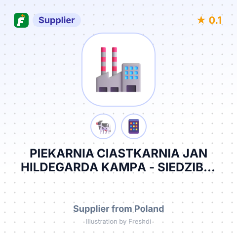 PIEKARNIA CIASTKARNIA JAN HILDEGARDA KAMPA - SIEDZIBA, SKLEP FIRMOWY – summary card, no photo uploaded yet
