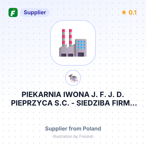 PIEKARNIA IWONA J. F. J. D. PIEPRZYCA S.C. - SIEDZIBA FIRMY – summary card, no photo uploaded yet