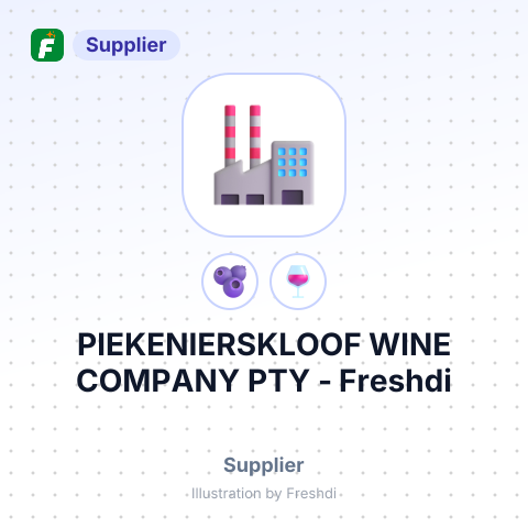 PIEKENIERSKLOOF WINE COMPANY PTY – summary card, no photo uploaded yet