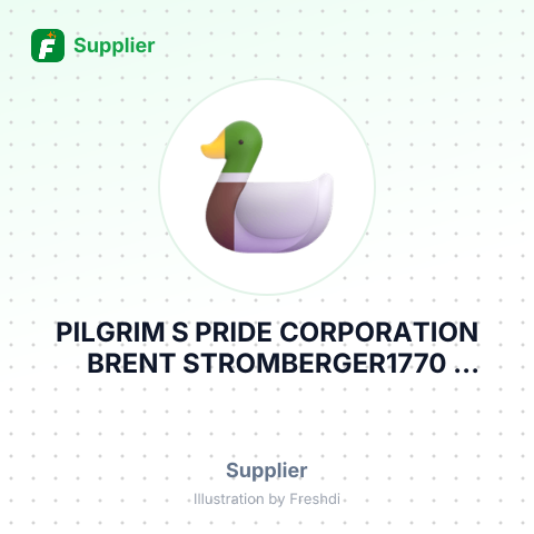 PILGRIM S PRIDE CORPORATION BRENT STROMBERGER1770 PROMONTORY CIRCLEGREELEY, CO – summary card, no photo uploaded yet