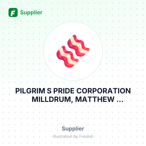 PILGRIM S PRIDE CORPORATION MILLDRUM, MATTHEW MATTHEW.MILLDRUM@JBSSA. COM – summary card, no photo uploaded yet