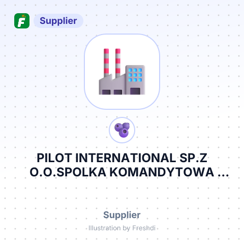 PILOT INTERNATIONAL SP.Z O.O.SPOLKA KOMANDYTOWA ПОЛЬША – summary card, no photo uploaded yet