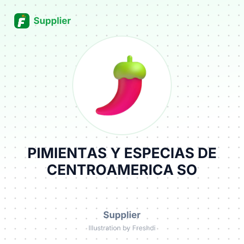 PIMIENTAS Y ESPECIAS DE CENTROAMERICA SO – summary card, no photo uploaded yet