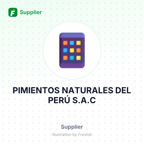 PIMIENTOS NATURALES DEL PERÚ S.A.C – summary card, no photo uploaded yet
