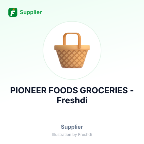 PIONEER FOODS GROCERIES – summary card, no photo uploaded yet