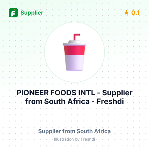 PIONEER FOODS INTL – summary card, no photo uploaded yet