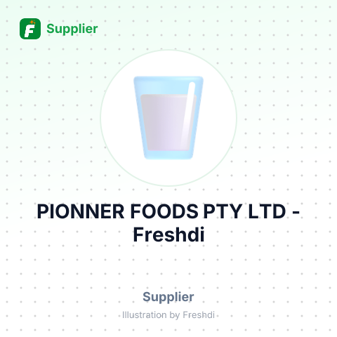 PIONNER FOODS PTY LTD – summary card, no photo uploaded yet