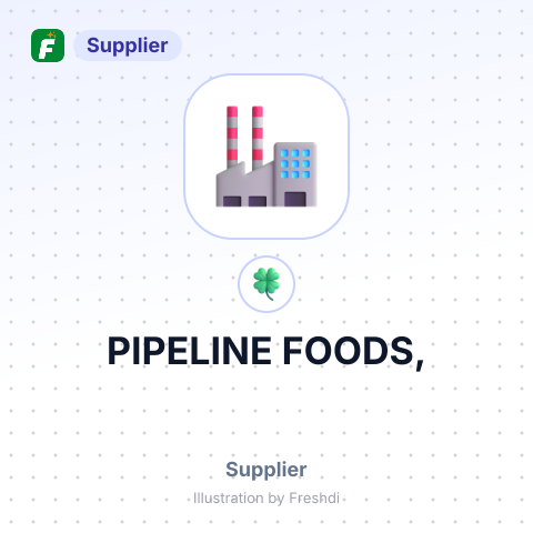 PIPELINE FOODS, – summary card, no photo uploaded yet