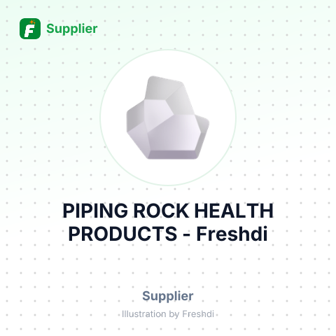 PIPING ROCK HEALTH PRODUCTS – summary card, no photo uploaded yet