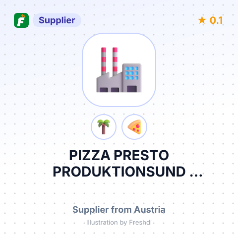 PIZZA PRESTO PRODUKTIONSUND VERTRIEBSGMBH – summary card, no photo uploaded yet