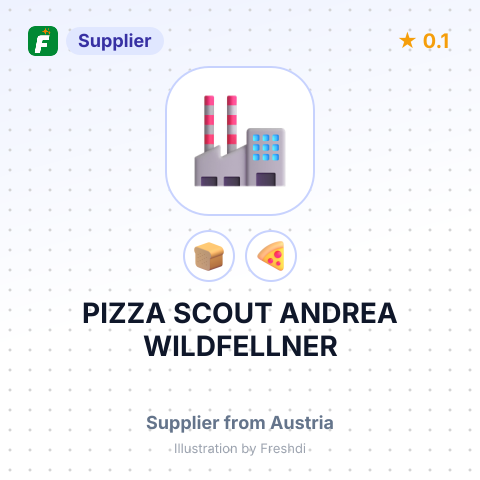 PIZZA SCOUT ANDREA WILDFELLNER – summary card, no photo uploaded yet