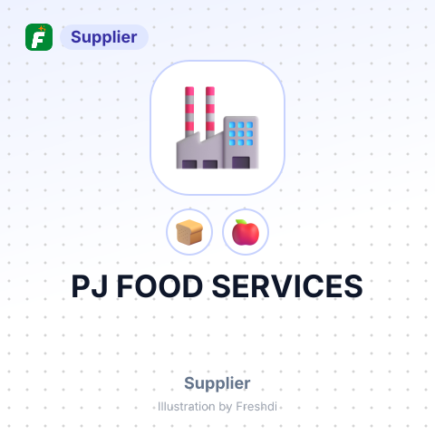 PJ FOOD SERVICES – summary card, no photo uploaded yet