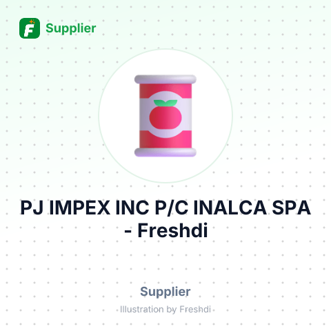 PJ IMPEX INC P/C INALCA SPA – summary card, no photo uploaded yet