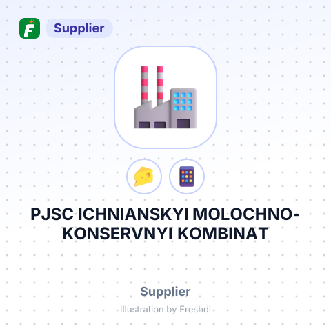 PJSC ICHNIANSKYI MOLOCHNO- KONSERVNYI KOMBINAT – summary card, no photo uploaded yet