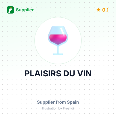 PLAISIRS DU VIN – summary card, no photo uploaded yet
