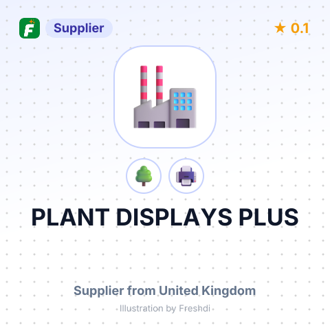 PLANT DISPLAYS PLUS – summary card, no photo uploaded yet