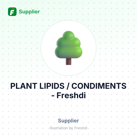 PLANT LIPIDS / CONDIMENTS – summary card, no photo uploaded yet
