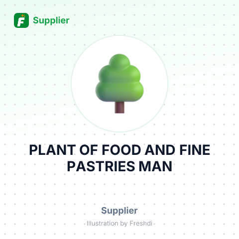 PLANT OF FOOD AND FINE PASTRIES MAN – summary card, no photo uploaded yet