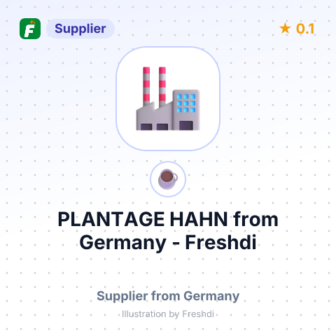 PLANTAGE HAHN – summary card, no photo uploaded yet