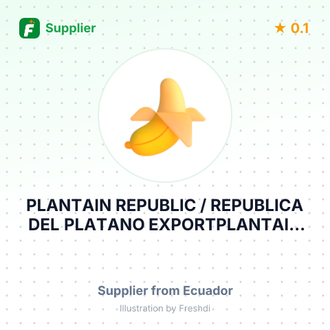 PLANTAIN REPUBLIC / REPUBLICA DEL PLATANO EXPORTPLANTAIN S.A. – summary card, no photo uploaded yet