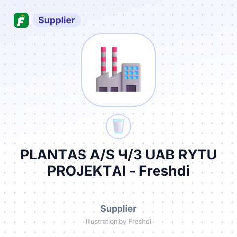PLANTAS A/S Ч/З UAB RYTU PROJEKTAI – summary card, no photo uploaded yet