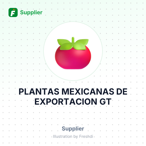 PLANTAS MEXICANAS DE EXPORTACION GT – summary card, no photo uploaded yet