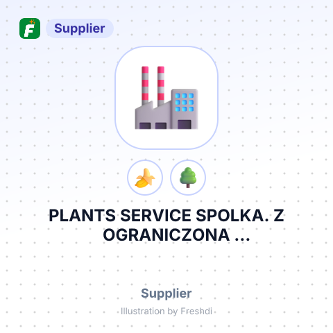 PLANTS SERVICE SPOLKA. Z OGRANICZONA ODPOWIEDZIALNOSEIA – summary card, no photo uploaded yet