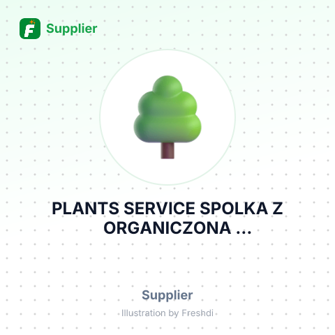 PLANTS SERVICE SPOLKA Z ORGANICZONA ODPOWIEDZIALNOSCIA – summary card, no photo uploaded yet