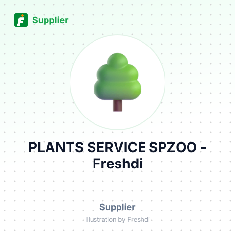 PLANTS SERVICE SPZOO – summary card, no photo uploaded yet