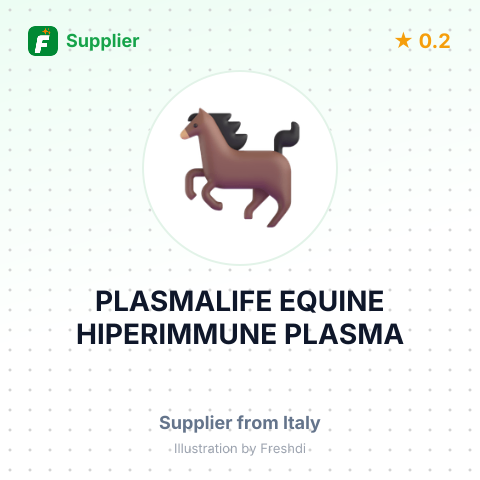 PLASMALIFE EQUINE HIPERIMMUNE PLASMA – summary card, no photo uploaded yet