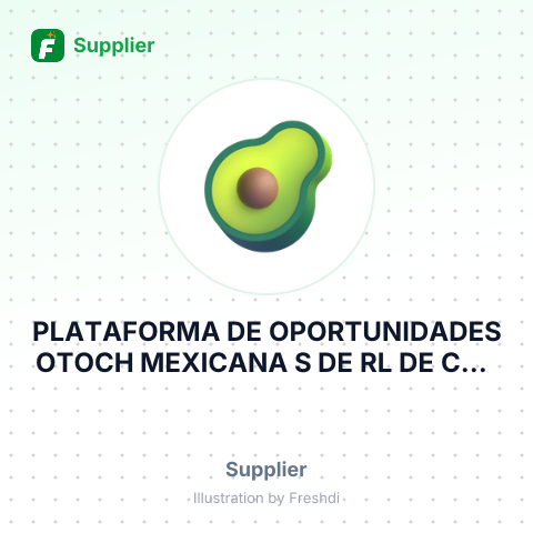 PLATAFORMA DE OPORTUNIDADES OTOCH MEXICANA S DE RL DE CV – summary card, no photo uploaded yet